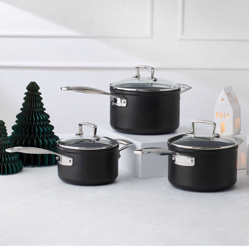 Le Creuset Non-Stick Ceramic Saucepan with Helper Handle 18cm image number 1